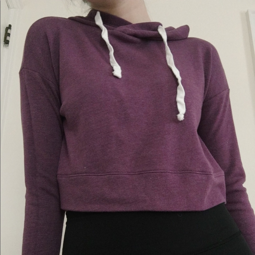 purple hoodie